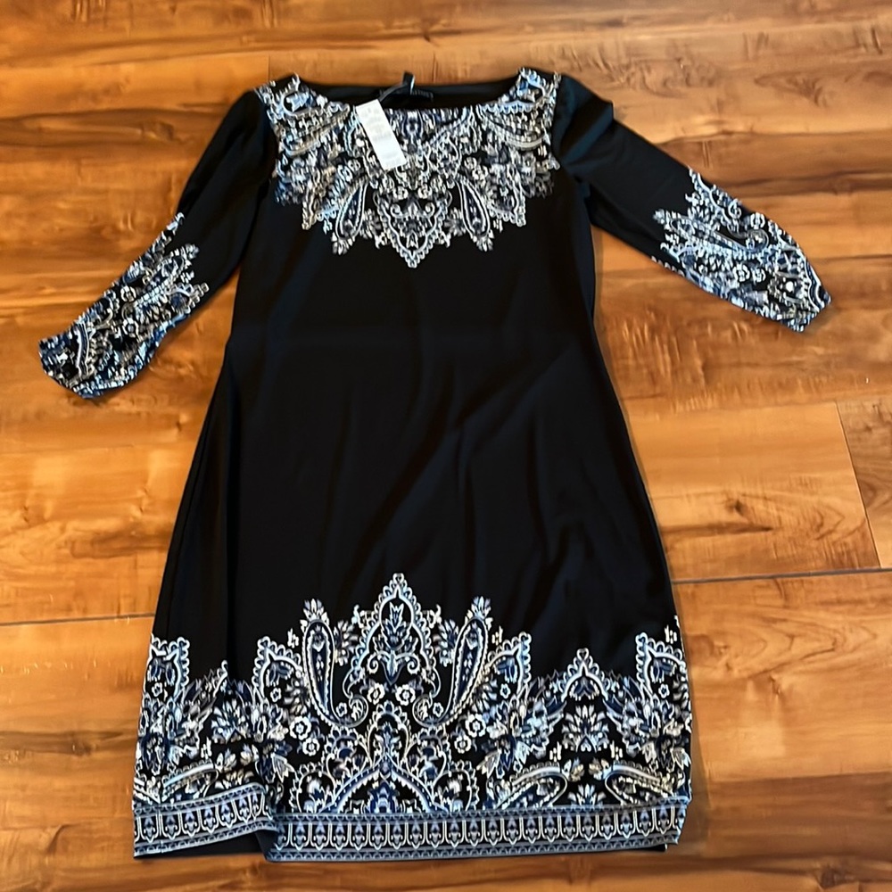 White House black market dress 3/4 sleeves -new